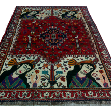 Royal Persian handmade wool Shiraz rug