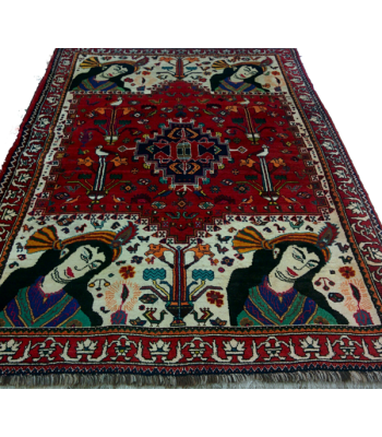 Royal Persian handmade wool Shiraz rug