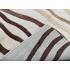 143 X 207 Beautiful Modern Waves Design Cream and Brown Rug