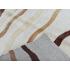 143 X 207 Beautiful Modern Waves Design Cream and Brown Rug