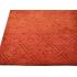 142 X 198 Sophisticated Handmade Diamond Carved Design Orange Modern Rug