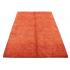 142 X 198 Sophisticated Handmade Diamond Carved Design Orange Modern Rug