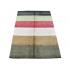 140 X 210 Modern Multi Color Thick Stripes Design Wool Rug