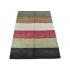 140 X 210 Modern Multi Color Thick Stripes Design Wool Rug