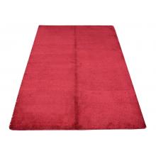 152 X 213 Gorgeous Plain Red Solid Modern Wool Rug