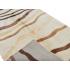 152 X 213 Modern Waves Design Cream and Brown Wool Rug