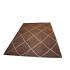 207 X 244 Classy Diamond Design Brown & Cream Modern Rug