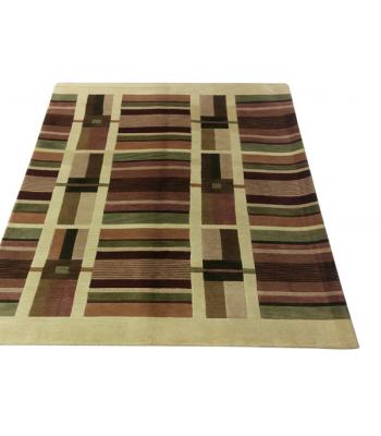 152 x 244 Unique Indo Nepal Oriental Modern Handmade Rug