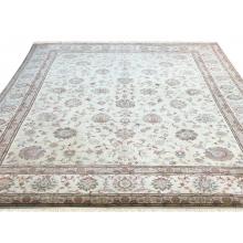 295 x 399 Royal Gold Wash Wool-Silk Tabriz Persian Handmade Rug