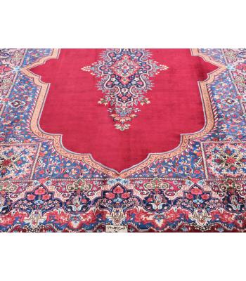 310 X 409 Wool, Bright & Beautiful Traditional Antique Persian Handmade Rug, Open Field Design Rug