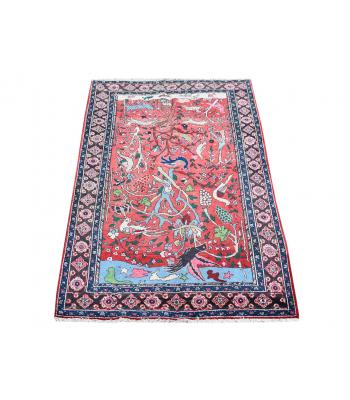 143 X 213 Timeless Antique Persian Tribal Animal Tree Of Life Design Wool Rug