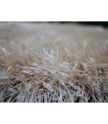 152 x 249 Soft And Stylish Modern Cream Viscose Shag Rug