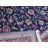 254 X 404 Red Border Navy Blue Background All Over Band Eslimi Design Rug