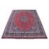 287 x 384 Wool, Handmade Traditional Persian, Center Medallion Design Red, Blue, Brown, Cream, Green Rug