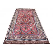 146 X 302 Graceful Antique, Persian Qashqai Tribal Design Handmade Rug