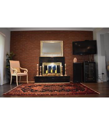 152 X 250 Luxurious Persian Lori Design Red, Cream & Blue Traditional Rug