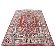 287 X 396  Strikingly Beautiful Sini Medallion Design Persian Traditional Rug