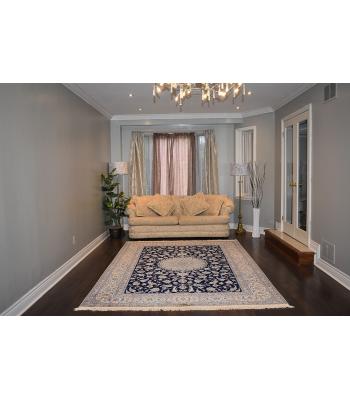 210 X 321 Stunning Habibian Design Cream, Blue & Brown Traditional Nain Rug