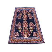 87 X 152 Elegant Traditional, Persian Multi Flower Vase Design Handmade Wool Rug