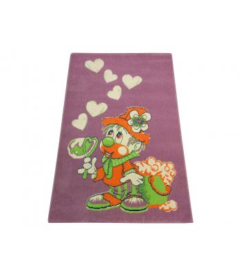 91 x 152 Bright and Colorful Clown Kid Rug