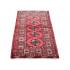 98 X 146 Graceful Turkman Elephant's Feet Design Handmade Red Rug