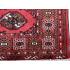 98 X 146 Graceful Turkman Elephant's Feet Design Handmade Red Rug