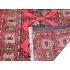 98 X 146 Graceful Turkman Elephant's Feet Design Handmade Red Rug
