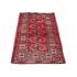 98 X 146 Graceful Turkman Elephant's Feet Design Handmade Red Rug