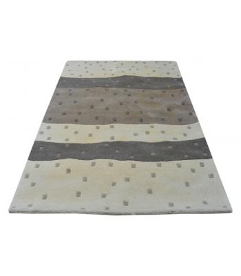 152 X 244 Simple Artistic Oriental Modern Striped, Squared Design Rug