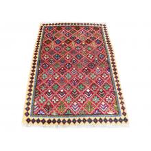 95 X 146 Unique Persian Tribal Design Handmade Wool Rug