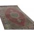 Elegant wool and silk base Tabriz rug