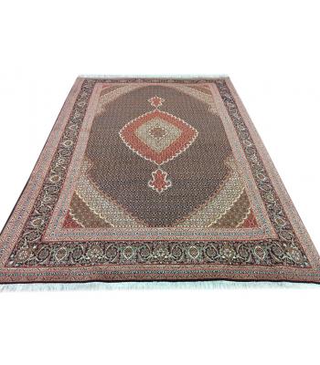Persian wool and silk base Fish designed rug