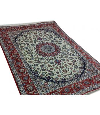 Unique esfahan handmade persian rug