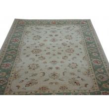 Beautiful green bordered Afshar design rug