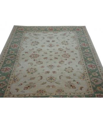 Beautiful green bordered Afshar design rug