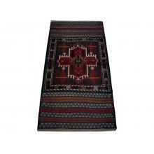 86 x 160 Bold & Dark Oriental Afghan Heriz Wool Rug