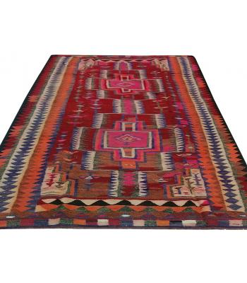 167 x 366 Bold and Beautiful Diamond Kilim Persian Handmade Wool Rug