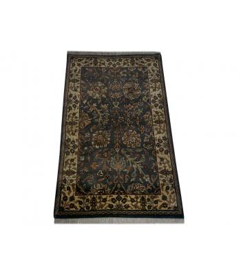 91 x 152 Simple & Subtle Oriental White Bordered Wool Rug