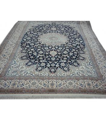 213 x 330 Fine Naein Signed Majestic Persian Wool/ Silk Rug