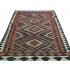 146 x 274 Bold and Beautiful 4 Diamond Kilim Persian Handmade Wool Rug