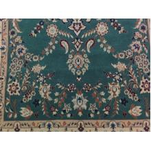 84 x 137 Finely H& Knotted Persian Naien Wool-Silk Rug