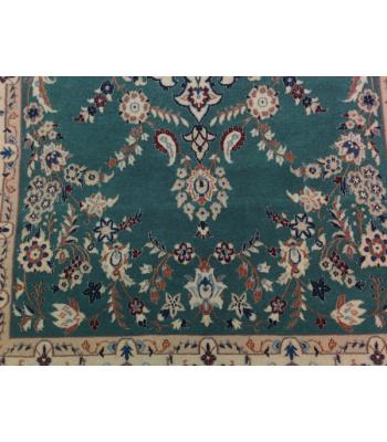 84 x 137 Finely H& Knotted Persian Naien Wool-Silk Rug