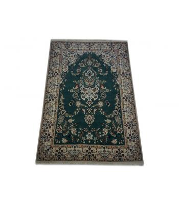 84 x 137 Finely Hand Knotted Persian Naien Wool-Silk Rug