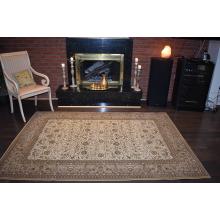 160 X 233 Elegant Traditional Green & Cream All Over Design Rug