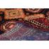 109.72 x 188.97 Antique Persian Balchi Rug In Red, Blue, Orange Color