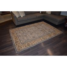 160 X 233 Luxurious Traditional All Over Design Gray & Cream Rug