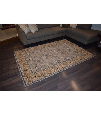 160 X 233 Luxurious Traditional All Over Design Gray & Cream Rug