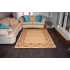 152.4 X 234.69 Simple And Stylish Cream, Brown And Gold Modern Rug
