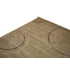 152.4 X 234.69  Soft And Stylish Circles Design Green, Cream & Brown Modern Rug