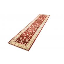 82 X 357 Cream & Red, Choobi Design, Traditional Runner Rug